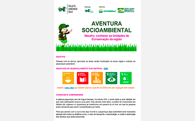 Aventura Socioambiental – Conhecer as Unidades de Conservação da Região