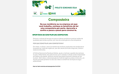 Boletim Técnico – Composteira