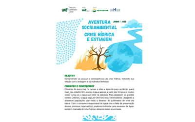 Aventura Socioambiental – Crise Hídrica e Estiagem