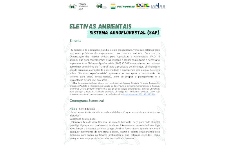 Sistemas Agroflorestais