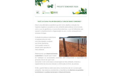Boletim Técnico – Agricultura de Baixo Carbono