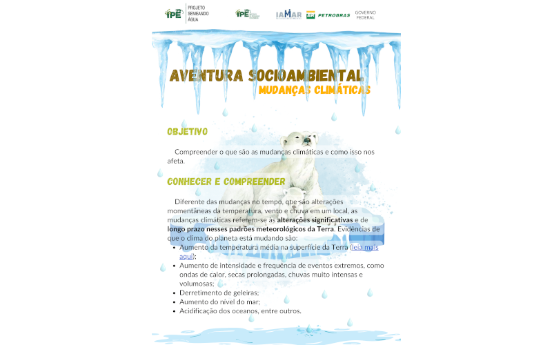 Aventura Socioambiental: Mudança Climática