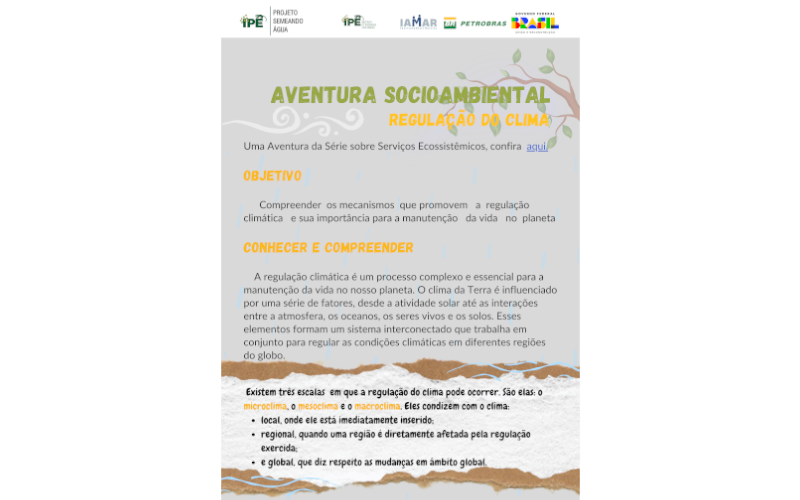 Aventura socioambiental: Regulação Climática