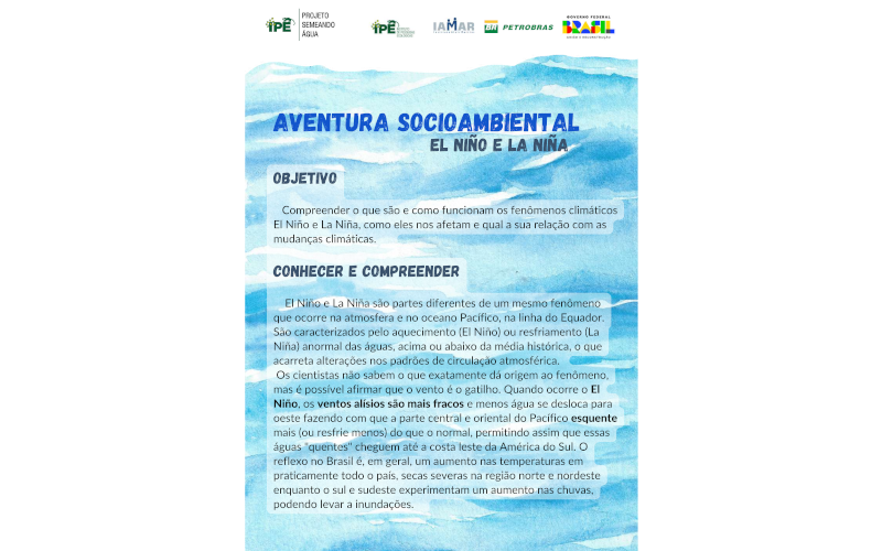 Aventura Socioambiental: El Niño e La Niña