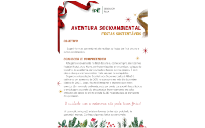 Aventura Socioambiental: Festas Sustentáveis
